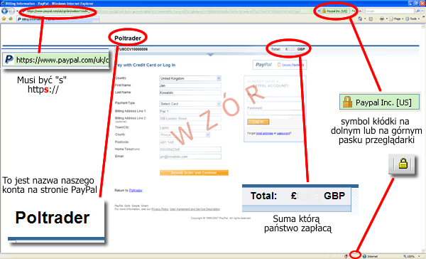 PayPal Krok1 - Jak kupować w Polskim Sklepie Internetowym