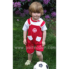 Bialo-czerwony komplet sportowy dla dzieci
