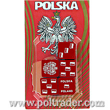 Kosci do gry - polskie barwy