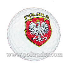 Pileczka golfowa z polskim godlem