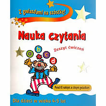 Nauka czytania - zeszyt cwiczen dla dzieci w wieku 4-5 lat