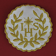 Emblemat IHS, Hostia - Pamiatka Komunii Swietej