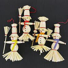 Balwanek ze slomy na choinke