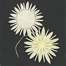 Sloneczko - recznie wykonana ozdoba choinkowa ze slomy