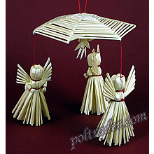 Karuzela - recznie wyplatana ozdoba na Swieta Bozego Narodzenia