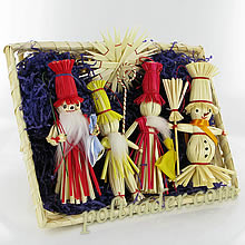 Slomkowe ozdoby, zestaw na prezent z Mikolajem