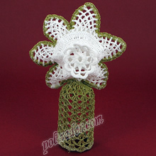 Koronkowy czubek na choinke - Koniak�w