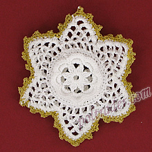 Gwiazdka - Koronkowa Dekoracja na Choinke